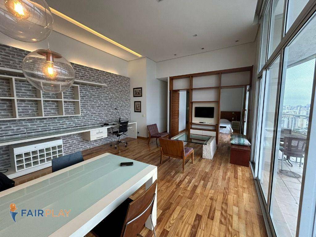 Apartamento com 1 suite para alugar, 108 m² por R$ 12.198/mês - Brooklin - São Paulo/SP