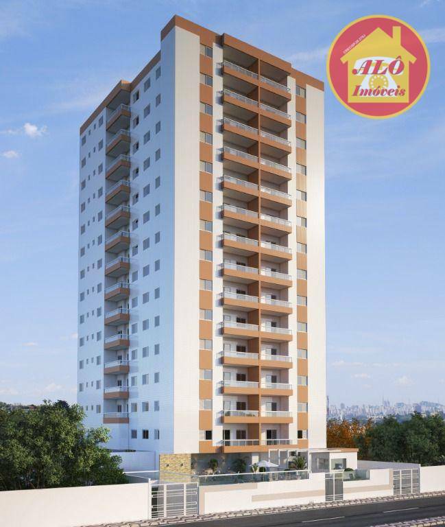 Apartamento com 2 quartos à venda, 58 m² por R$ 402.300 - Vila Guilhermina - Praia Grande/SP