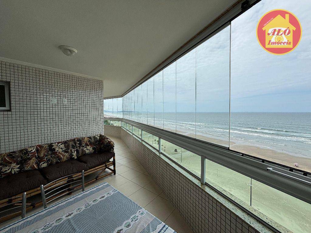 Apartamento frente mar com 3 quartos à venda, 151 m² por R$ 1.300.000 - Caiara - Praia Grande/SP