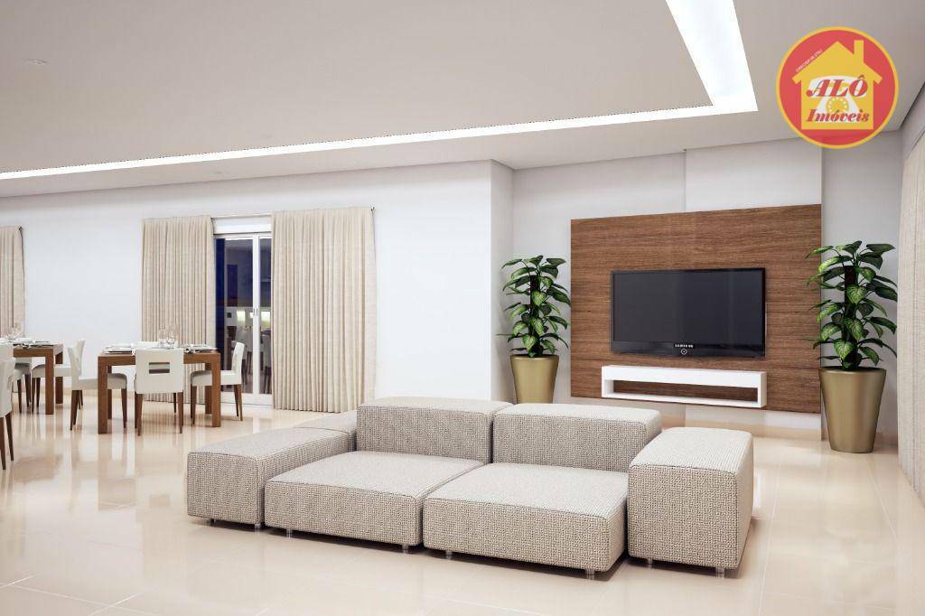 Apartamento com 3 dormitórios à venda, 98 m² por R$ 712.000,00 - Aviação - Praia Grande/SP