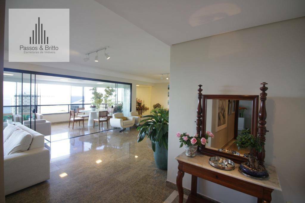 Apartamento com 4 suítes, 4 vagas, 2 varandas, vista mar, 295 m² por R$ 2.950.000 - Ondina - Salvador/BA