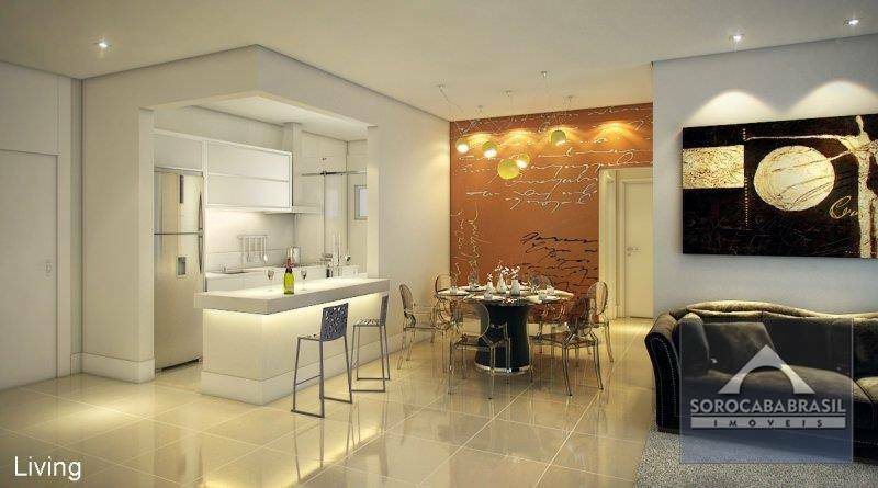 Apartamento com 3 dormitórios à venda, 120 m² por R$ 890.000 - Residencial Ibéria - Sorocaba/SP, próximo ao Shopping Iguatemi.