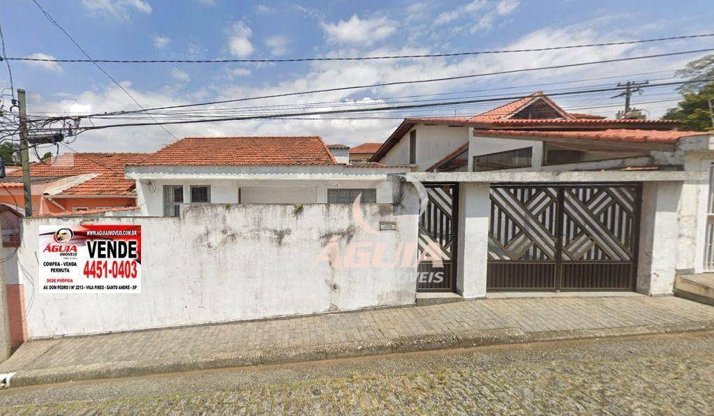 Casa térrea com terreno de 11,5m x 20,5m = 241 m² por R$ 580.000 - Vila Alzira - Santo André/SP