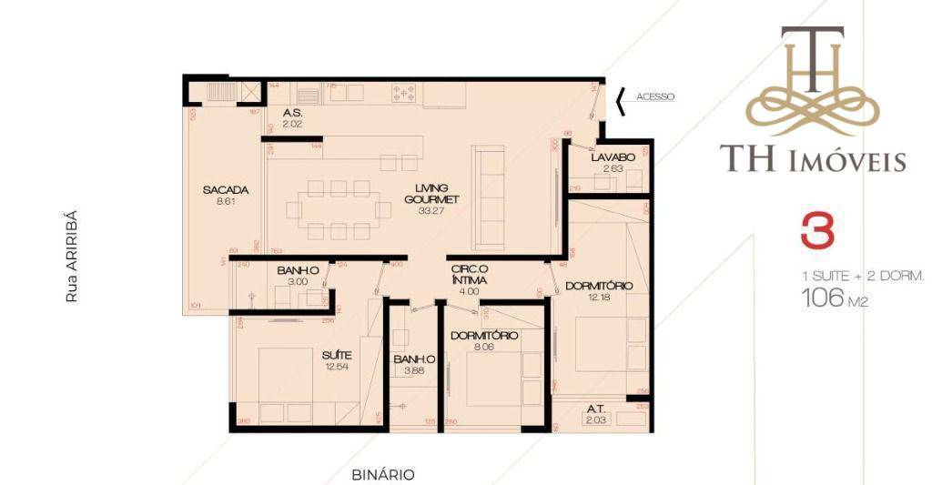 Apartamento com 3 dormitórios à venda, 106 m² por R$ 1.750.000,00 - Balneário Santa Clara - Itajaí/SC