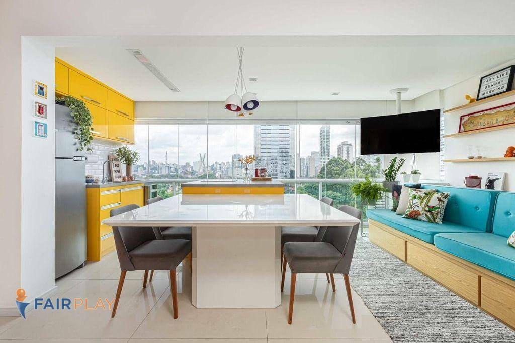 Apartamento com 1 dormitório para alugar, 48 m² por R$ 5.140,00/mês - Brooklin - São Paulo/SP