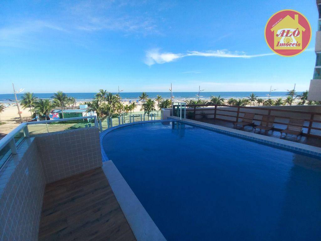 Apartamento com 2 quartos à venda - Pé na areia - 75 m² por R$ 495.000 - Mirim - Praia Grande/SP