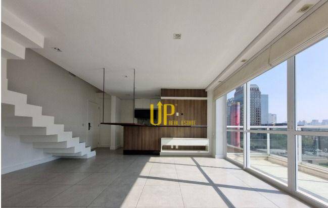 Apartamento com 1 dormitório para alugar, 85 m² por R$ 7.807,00/mês - Brooklin - São Paulo/SP