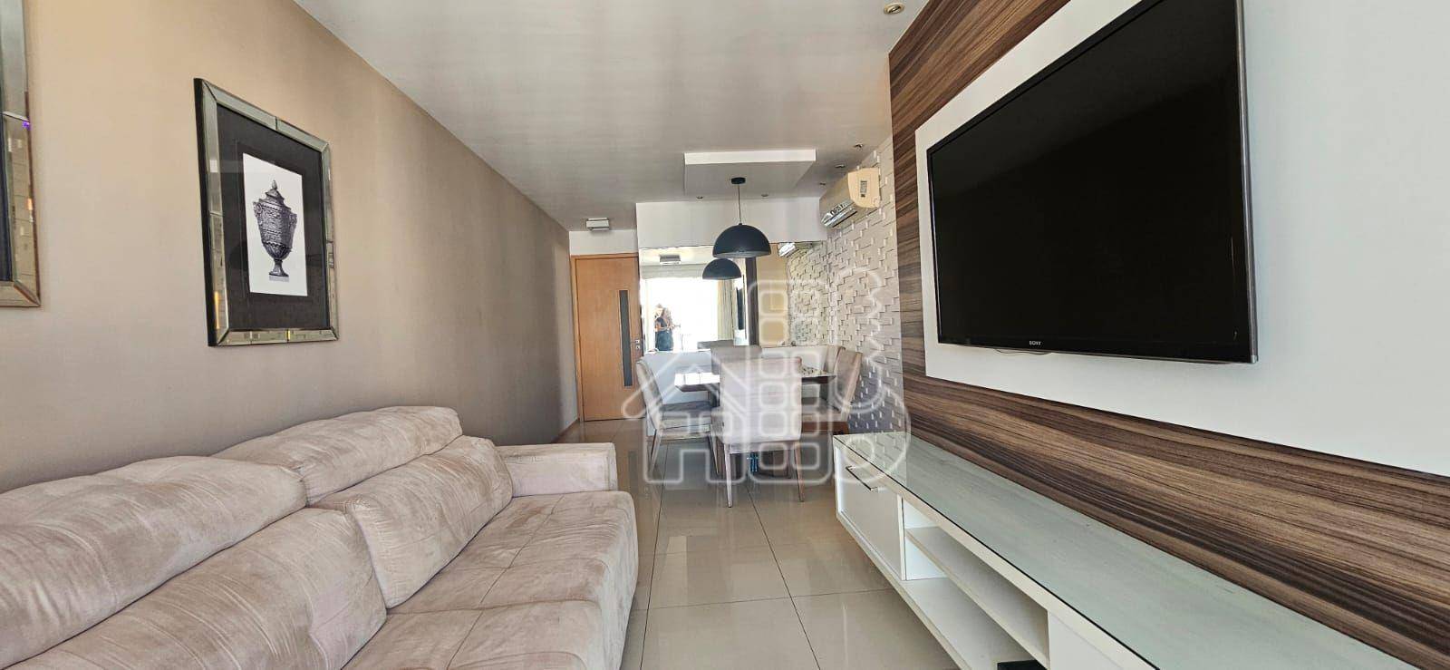 Apartamento com 3 dormitórios para alugar, 95 m² por R$ 6.140,00/mês - Icaraí - Niterói/RJ