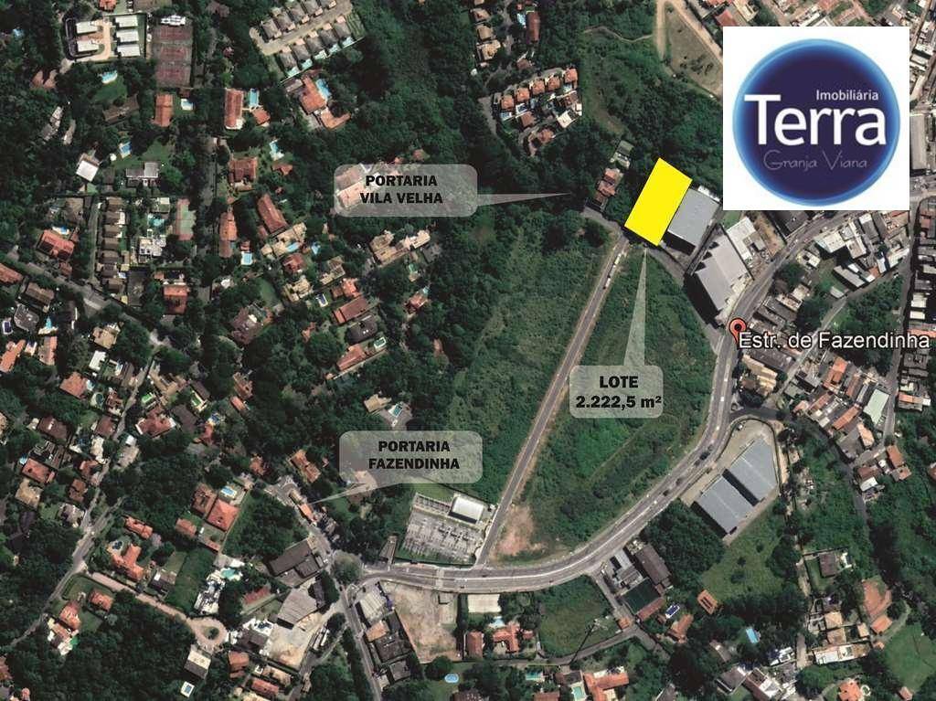 Terreno à venda, 2222 m² por R$ 1.650.000 - Jardim Ana Estela - Granja Viana