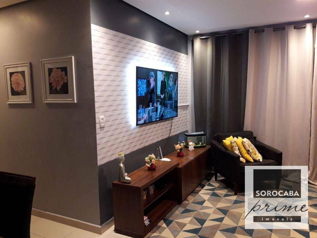 Apartamento com 3 dormitórios à venda, 86 m² por R$ 485.000,00 - Condomínio Plaza Madrid Campolim - Sorocaba/SP