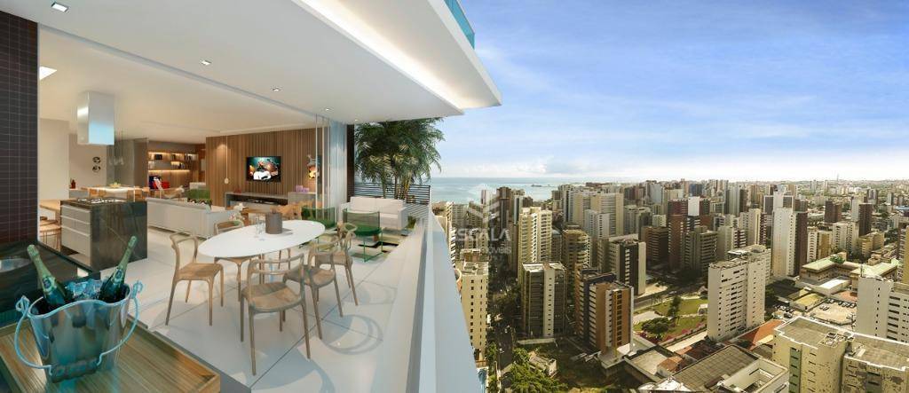 Apartamento com 4 quartos à venda, 202 m² , alto padrão, 4 vagas, Estrelário Residence - Meireles - Fortaleza/CE