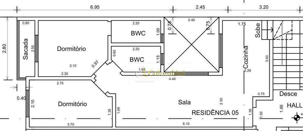 Cobertura com 2 dormitórios à venda, 49 m² - Parque das Nações - Santo André/SP