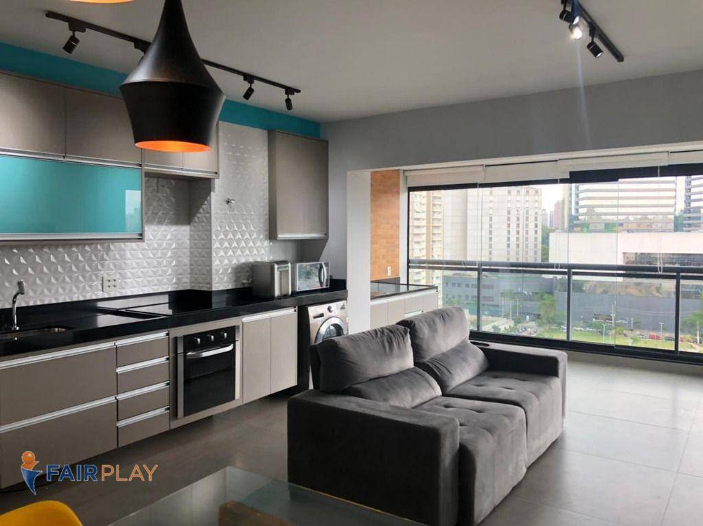 Apartamento com 1 dormitório para alugar, 50 m² por R$ 5.700,00/mês - Chácara Santo Antônio - São Paulo/SP