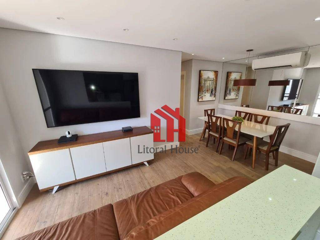 Apartament, Marapé, Santos, 3 dormitórios, 1 suíte, elevador, lazer completo, 2 vagas demarcadas