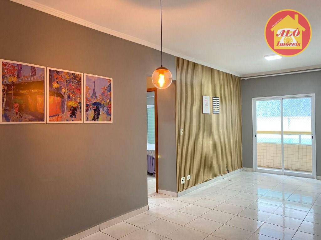 Apartamento com 2 quartos para alugar, 80 m² por R$ 2.700/mês - Vila Guilhermina - Praia Grande/SP