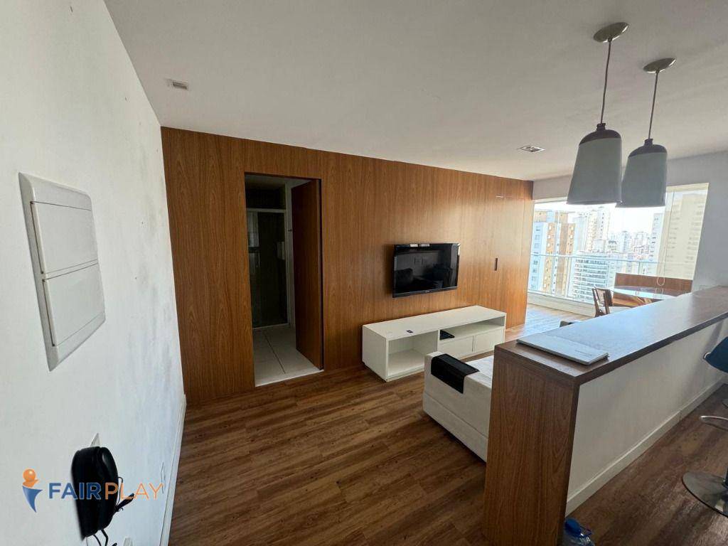 Apartamento com 1 dormitório para alugar, 48 m² por R$ 4.826,00/mês - Campo Belo - São Paulo/SP