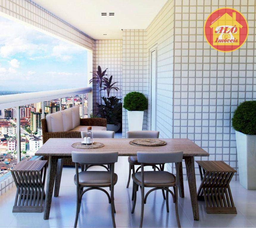 Apartamento com 2 dormitórios à venda, 80 m² por R$ 500.000,00 - Aviação - Praia Grande/SP