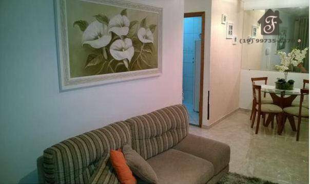 Apartamento com 2 dormitórios à venda, 70 m² por R$ 250.000,00 - Jardim Ipiranga - Campinas/SP