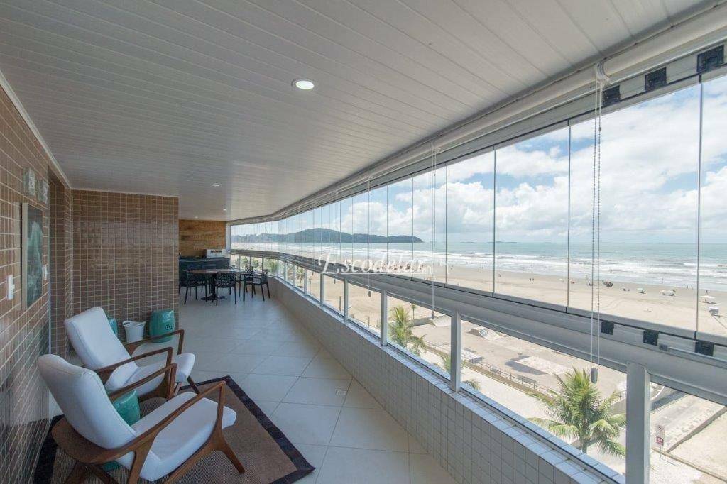 Apartamento com 3 dormitórios sendo 3 suítes,  à venda, 173 m² por R$ 1.333.000 - Aviação - Praia Grande/SP