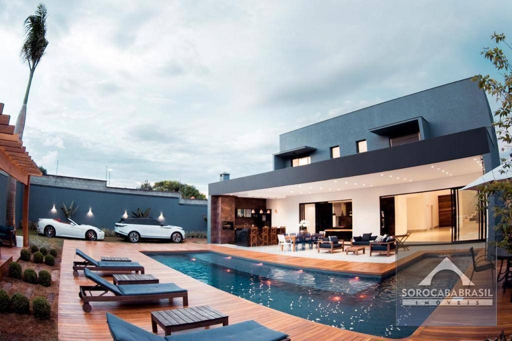 Sobrado com 4 dormitórios à venda, 520 m² por R$ 3.990.000 - Condomínio Saint Patrick - Sorocaba/SP, há poucos minutos do Shopping Iguatemi.