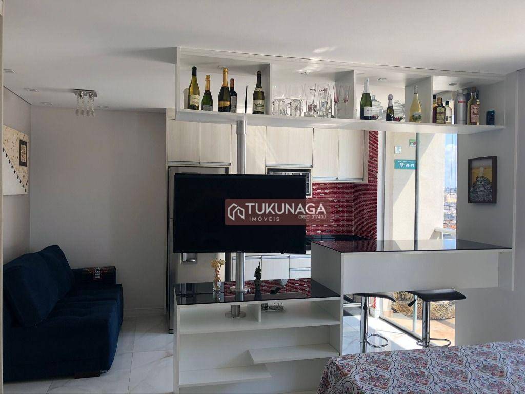 Studio com 1 dormitório para alugar, 36 m² por R$ 2.565,00/mês - Vila Augusta - Guarulhos/SP
