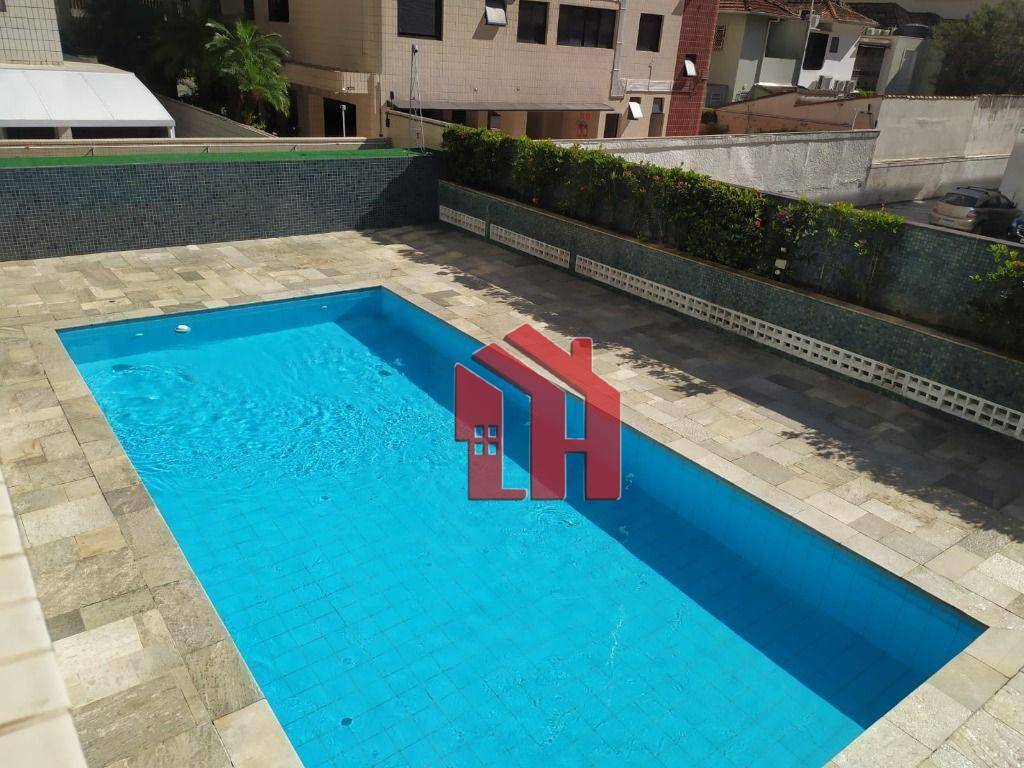 Apartamento com 3 dormitórios para alugar, 108 m² por R$ 9.800,00/mês - Pompéia - Santos/SP