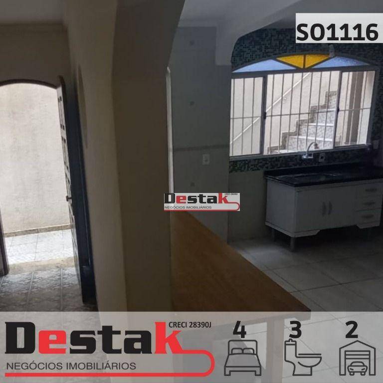 Sobrado com 4 dormitórios para alugar, 180 m² por R$ 3.000,00/mês - Independência - São Bernardo do Campo/SP