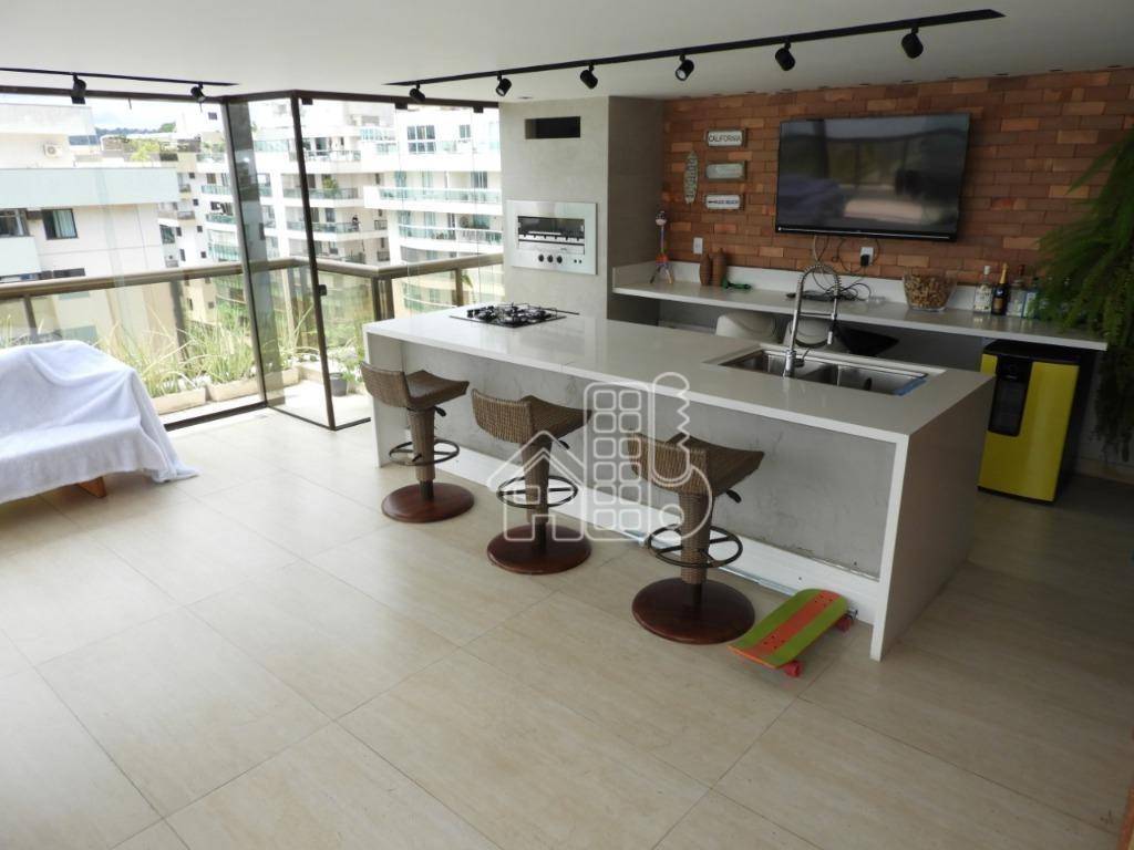 Cobertura com 3 dormitórios à venda, 240 m² por R$ 3.600.000,00 - Charitas - Niterói/RJ