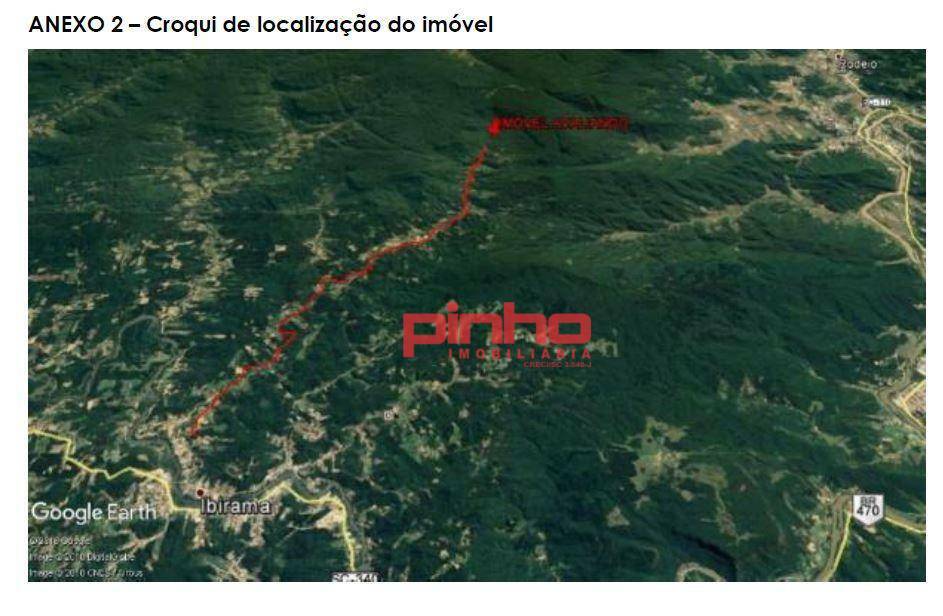 Terreno à venda, 1843000 m² por R$ 915.750 - Rio Sellin - Ibirama/SC