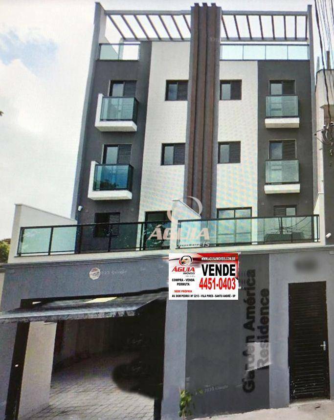 Apartamento com 2 dormitórios à venda, 47 m²+ 12,8  terraço por R$ 429.000 - Vila América - Santo André/SP