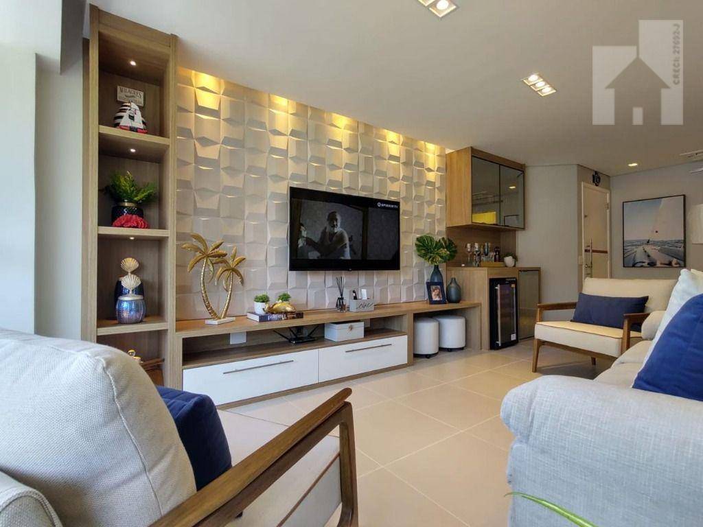 Apartamento MOBILIADO com 3 dormitórios à venda, 110 m² - Riviera de São Lourenço - Bertioga/SP