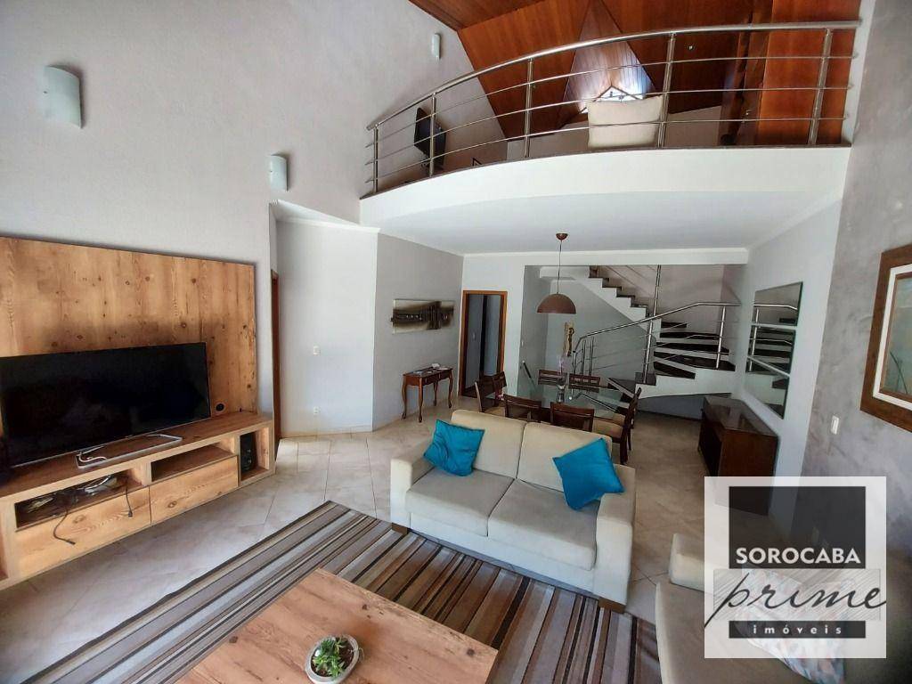Sobrado com 3 dormitórios para alugar, 220 m² por R$ 7.752,00/mês - Condomínio Vila dos Inglezes - Sorocaba/SP
