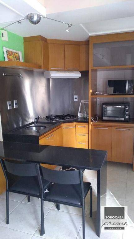 Apartamento Duplex com 1 dormitório para alugar, 92 m² por R$ 3.027,00/mês - Edificio Highlanders Loft Parque Campolim - Sorocaba/SP