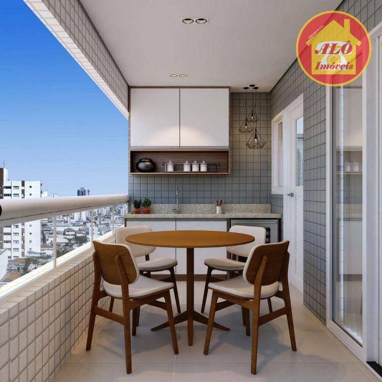 Apartamento à venda, 68 m² por R$ 393.269,45 - Guilhermina - Praia Grande/SP