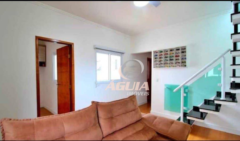 Cobertura com 2 dormitórios à venda, 44 m²+44 m²  por R$ 426.000 - Vila Tibiriçá - Santo André/SP