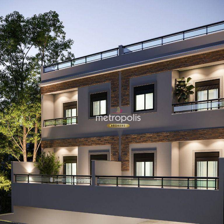 Cobertura com 3 dormitórios à venda, 174 m² por R$ 1.740.000,00 - Jardim - Santo André/SP