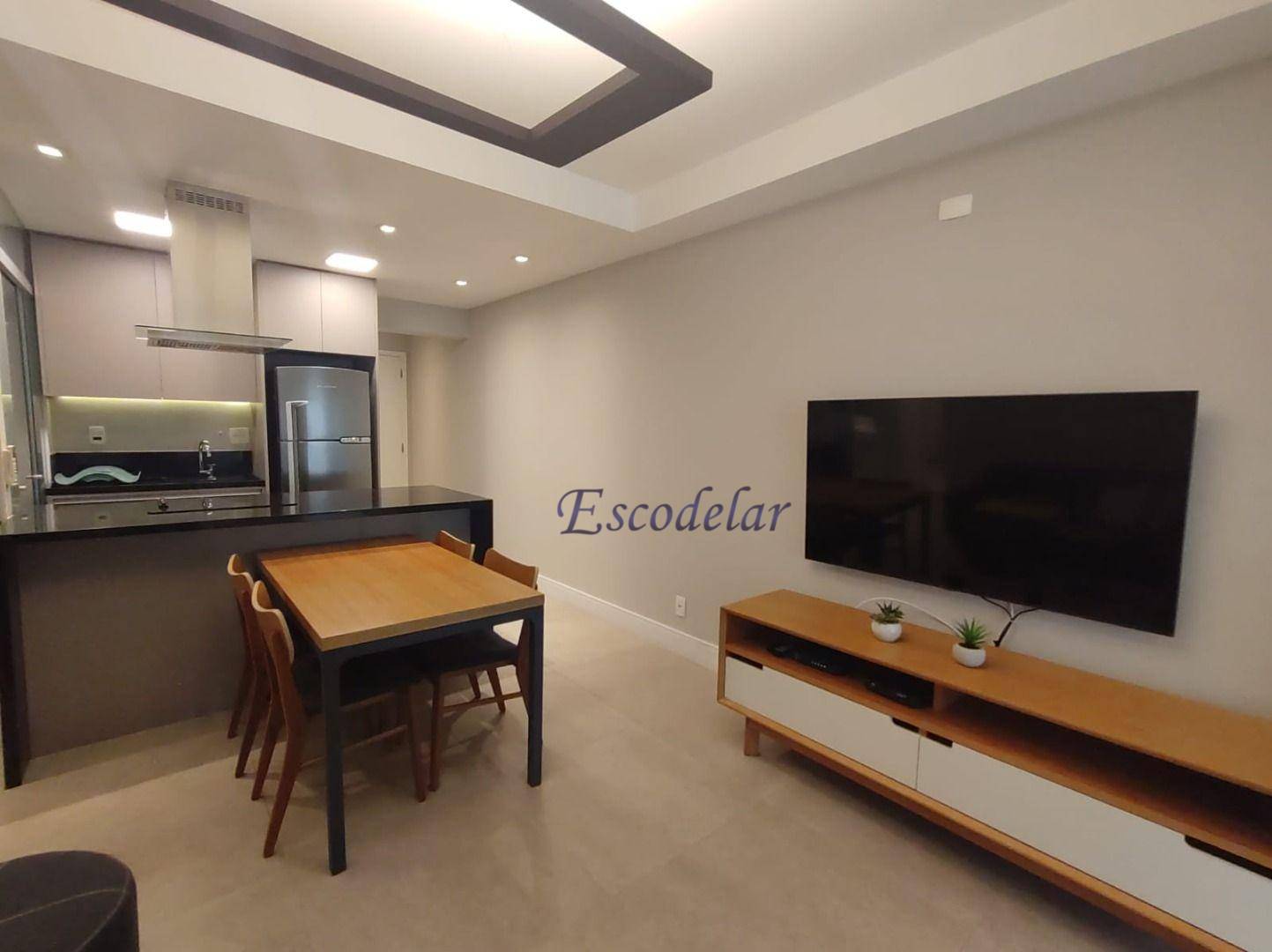 Apartamento com 1 dormitório para alugar, 64 m² por R$ 7.662,00/mês - Brooklin Paulista - São Paulo/SP