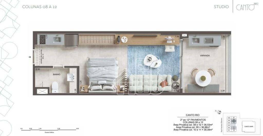 Loft com 1 dormitório à venda, 53 m² por R$ 1.785.834,44 - Ipanema - Rio de Janeiro/RJ