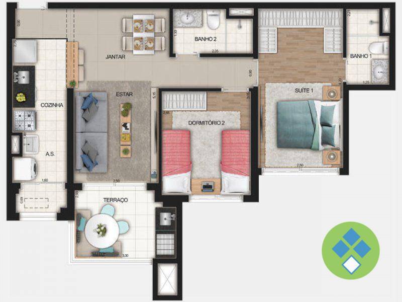 Apartamento com 2 dormitórios à venda, 83 m² por R$ 930.000,00 - Industrial Autonomistas - Osasco/SP