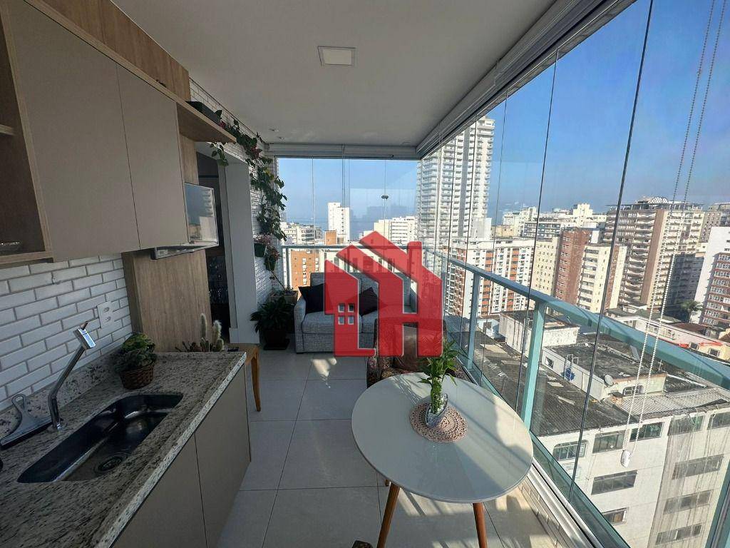 Apartamento com 2 dormitórios à venda, 92 m² por R$ 1.150.000,00 - Boqueirão - Santos/SP