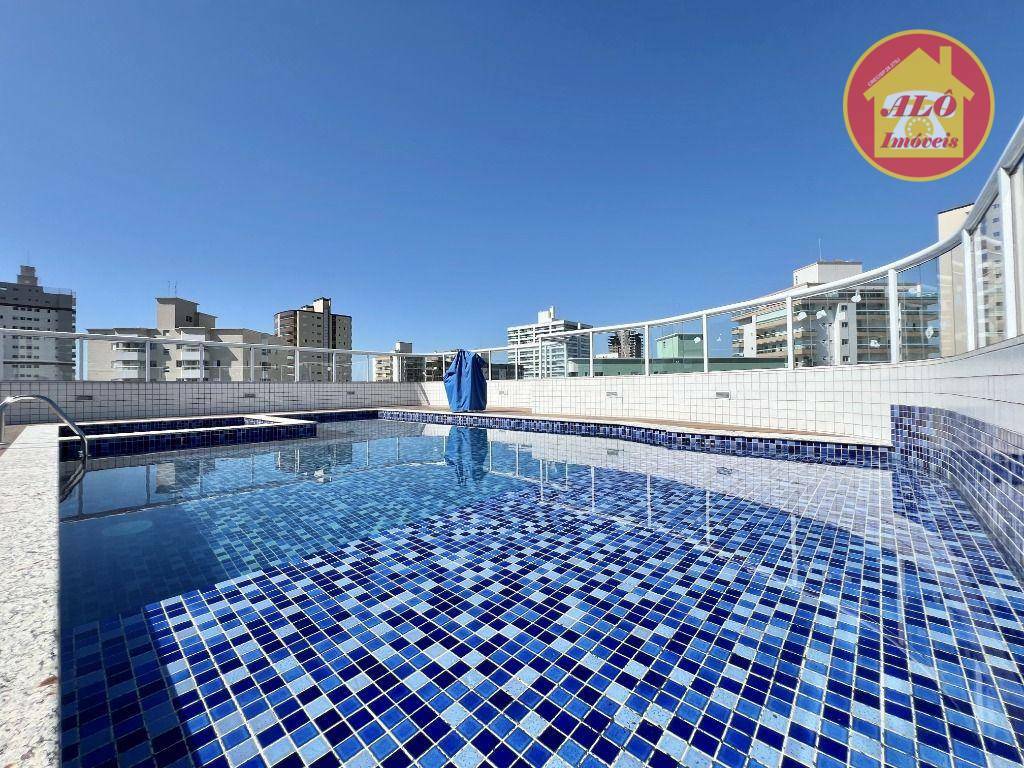 Apartamento com 1 quarto - 300 metros da praia -  à venda, 50 m² por R$ 330.000 - Caiçara - Praia Grande/SP