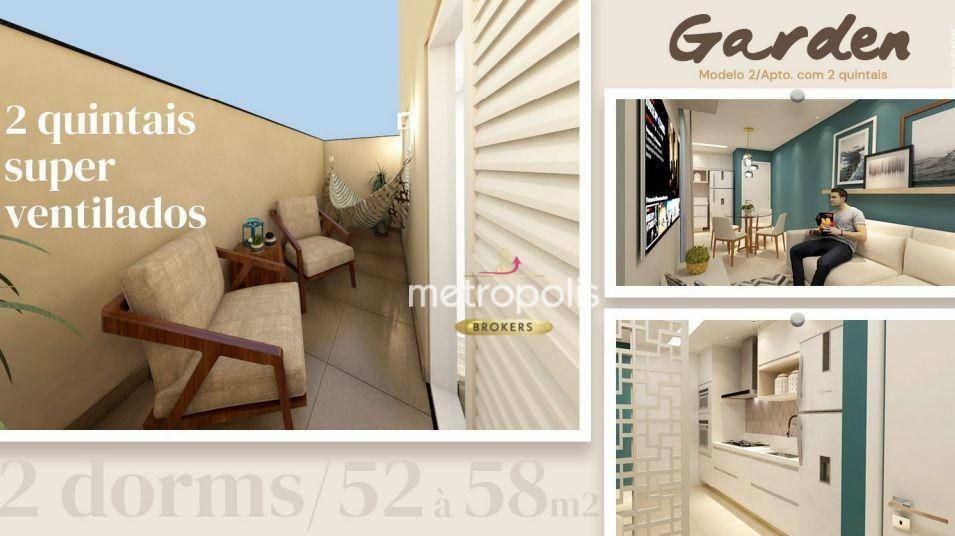 Apartamento à venda, 53 m² por R$ 362.000,00 - Santa Maria - Santo André/SP