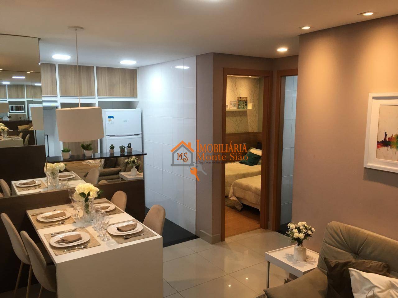 Apartamento para compra no Residencial Golden City com 2 dormitórios à venda, 38 m² por R$ 2519000- Jardim Rosa de Franca - Guarulhos/SP