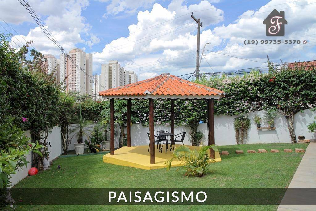 Sobrado à venda paisagismo diferenciado e varanda gourmet no Jardim Nova Europa em Campinas SP