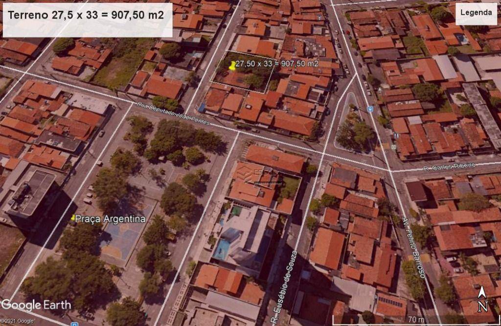 Terreno à venda, 907 m² por R$ 3.500.000,00 - Fátima - Fortaleza/CE