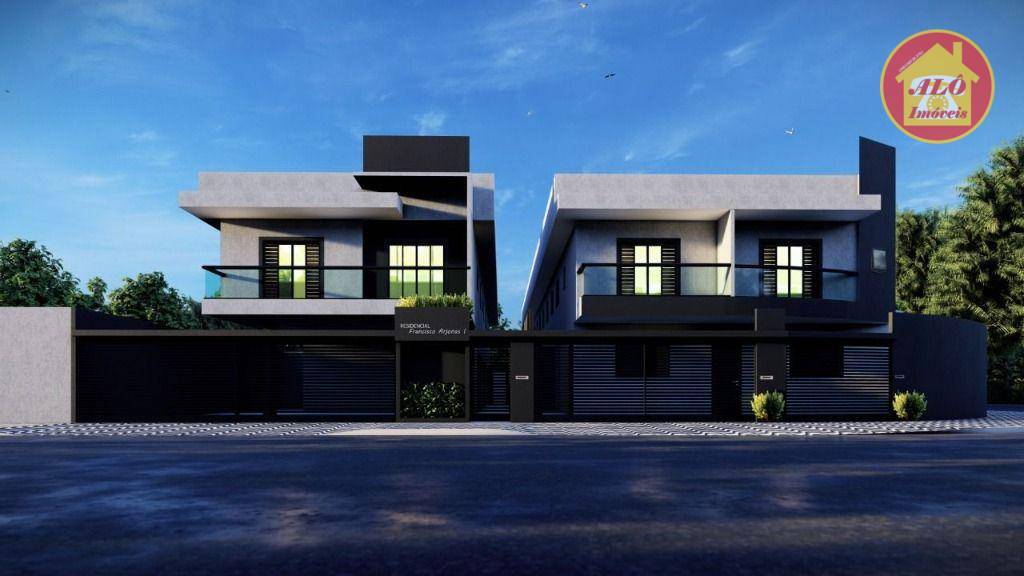 Casa com 2 quartos à venda, 56 m² por R$ 270.000 - Tude Bastos (Sítio do Campo) - Praia Grande/SP