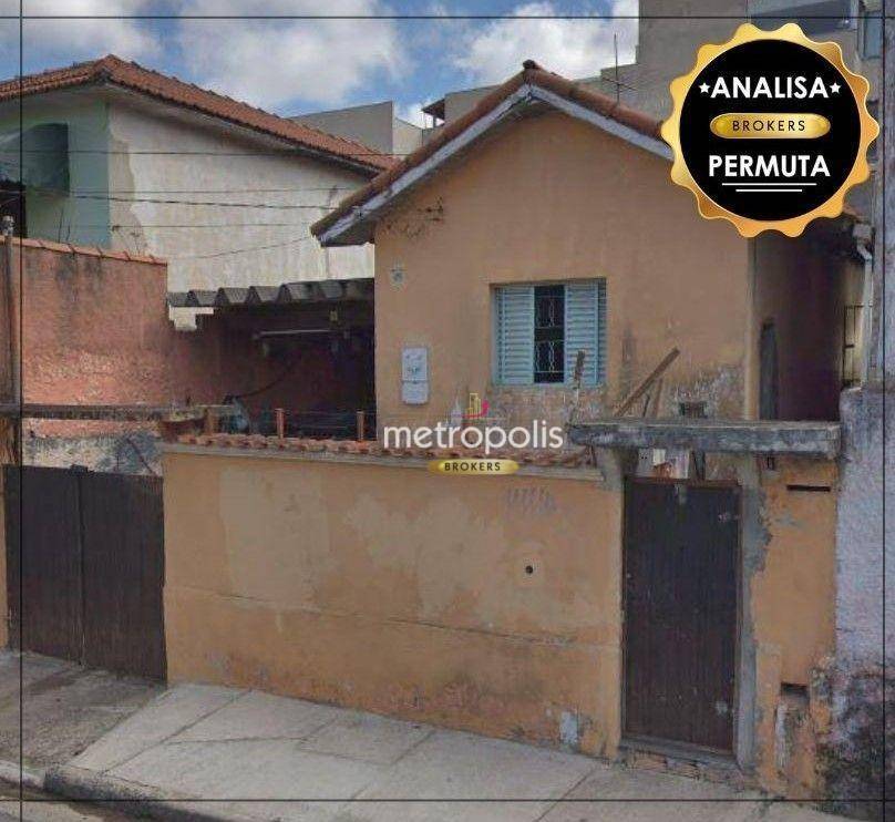 Terreno à venda, 225 m² por R$ 377.000,00 - Vila Tibiriçá - Santo André/SP