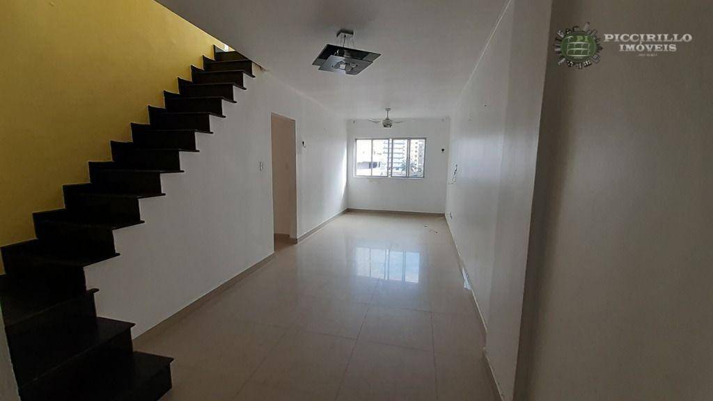 Apartamento duplex tipo cobertura 3 dormitórios com terraço de 12m² com vista mar à venda, 140 m² por R$ 350.000 - Aviação - Praia Grande/SP