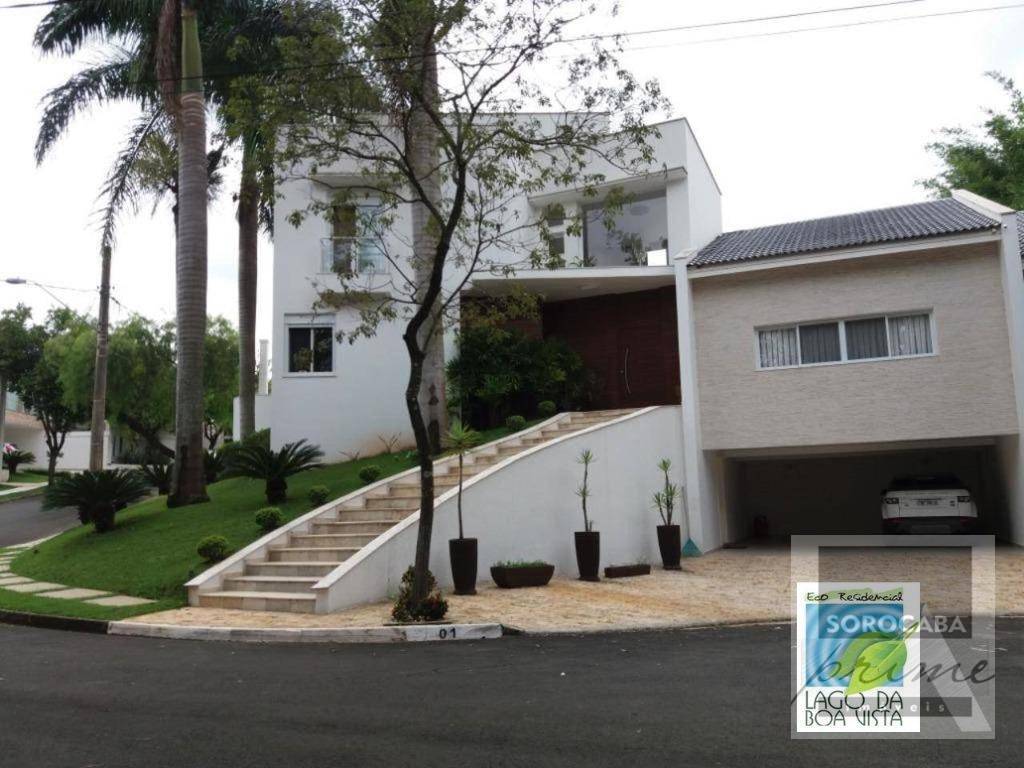 ESPETACULAR Sobrado com 4 dormitórios à venda, 500 m² por R$ 2.800.000 - Condomínio Lago da Boa Vista - Sorocaba/SP, PRÓXIMO Á PADARIA REAL.