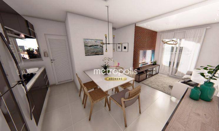 Apartamento à venda, 54 m² por R$ 350.000,00 - Vila Alzira - Santo André/SP